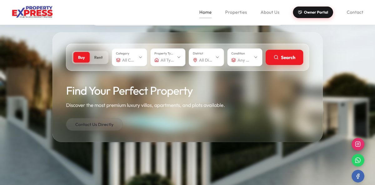 Property Express Visual Showcase