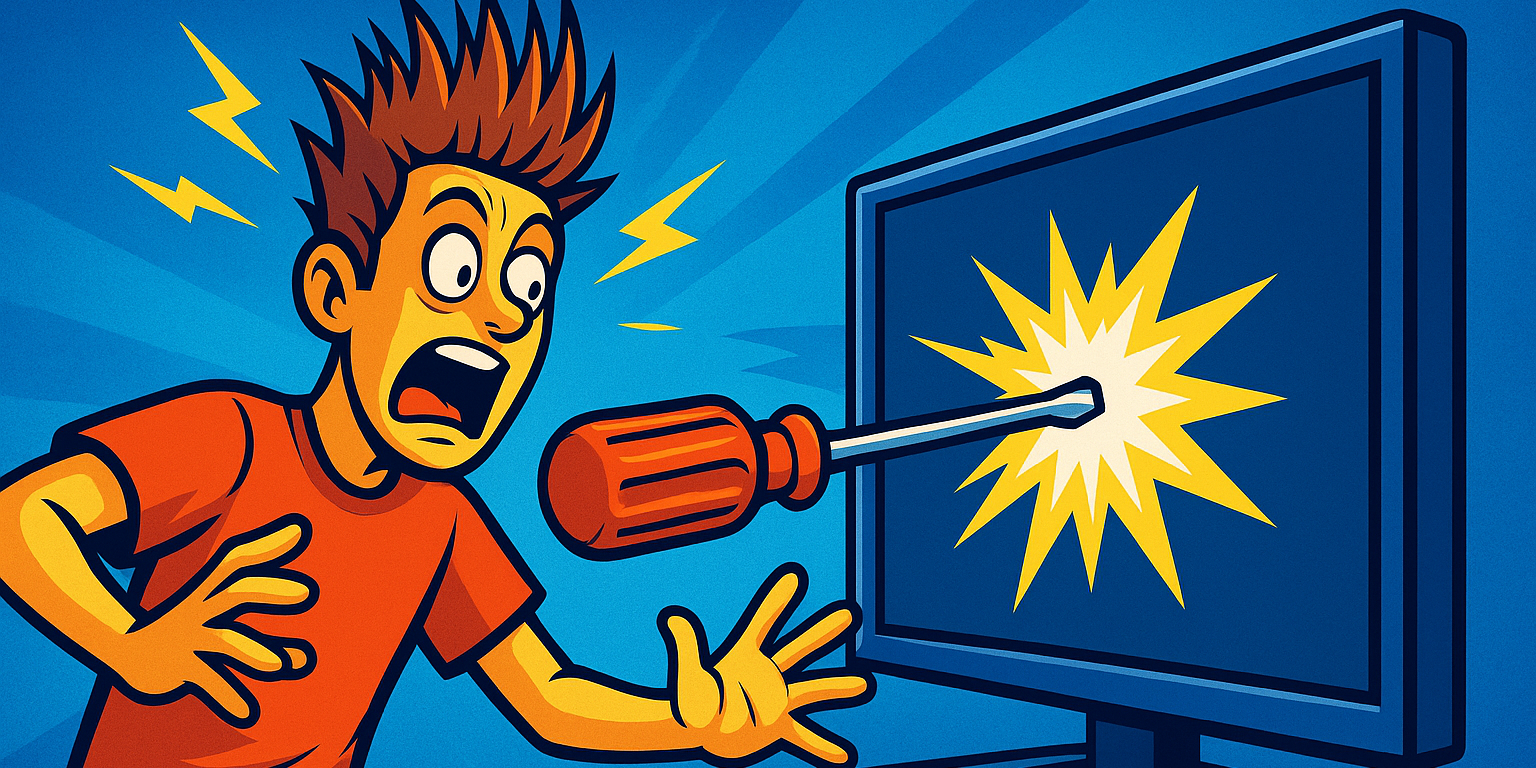 Kırık TV Ekranı Kabusunuz Olmasın: Evde Denemeyin, Uzmanına Bırakın!