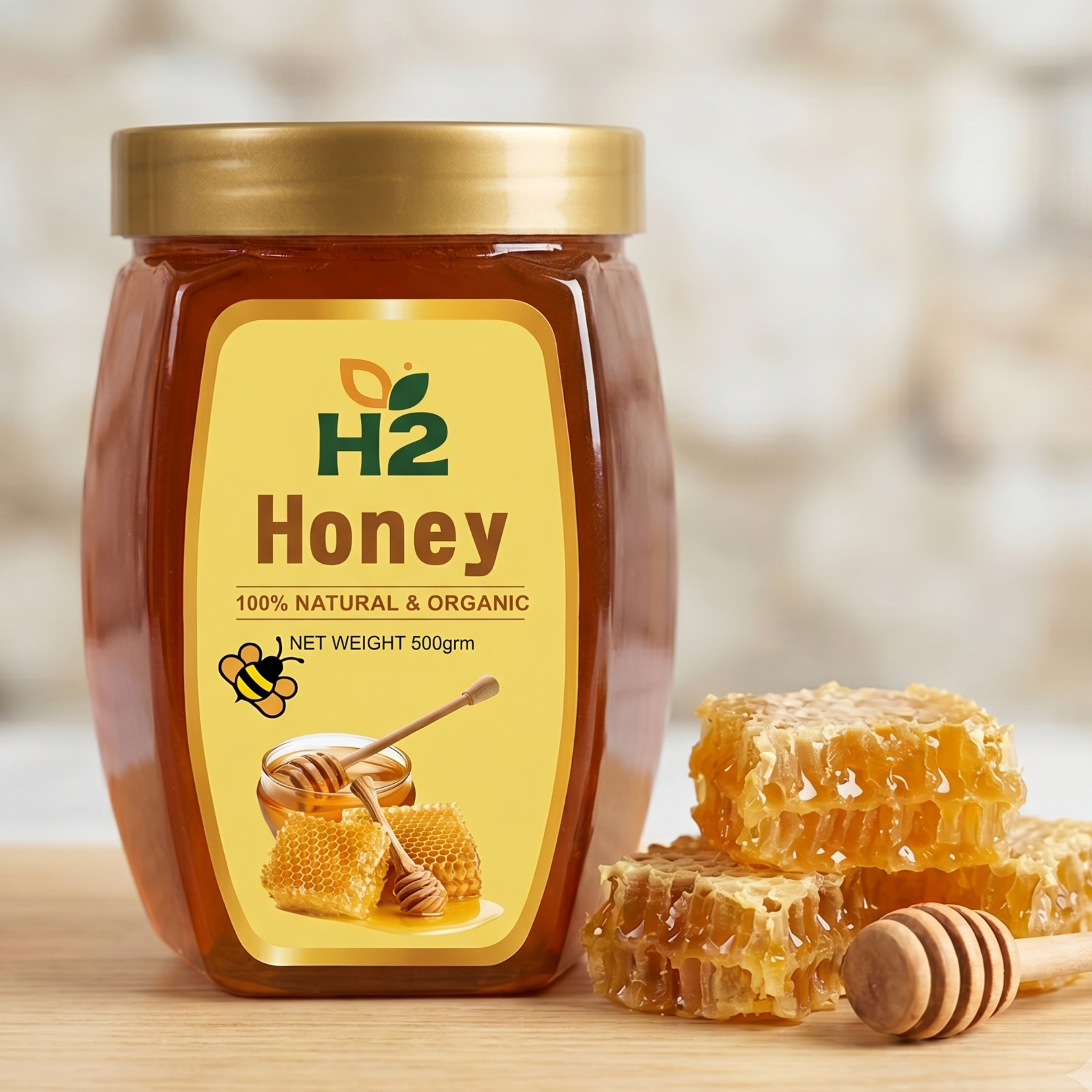 H2 Pure Multiflora Honey – 100% Natural & Organic