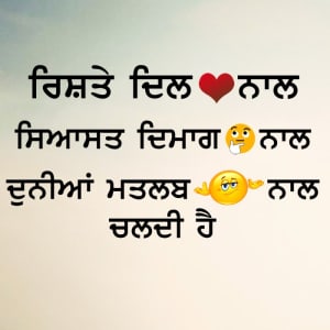 Rishte dil naal siyasat dimag naal