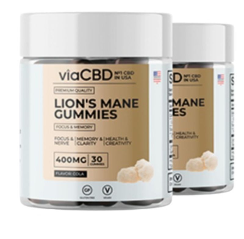 Via CBD Lion's Mane Gummies Digital Business Cards