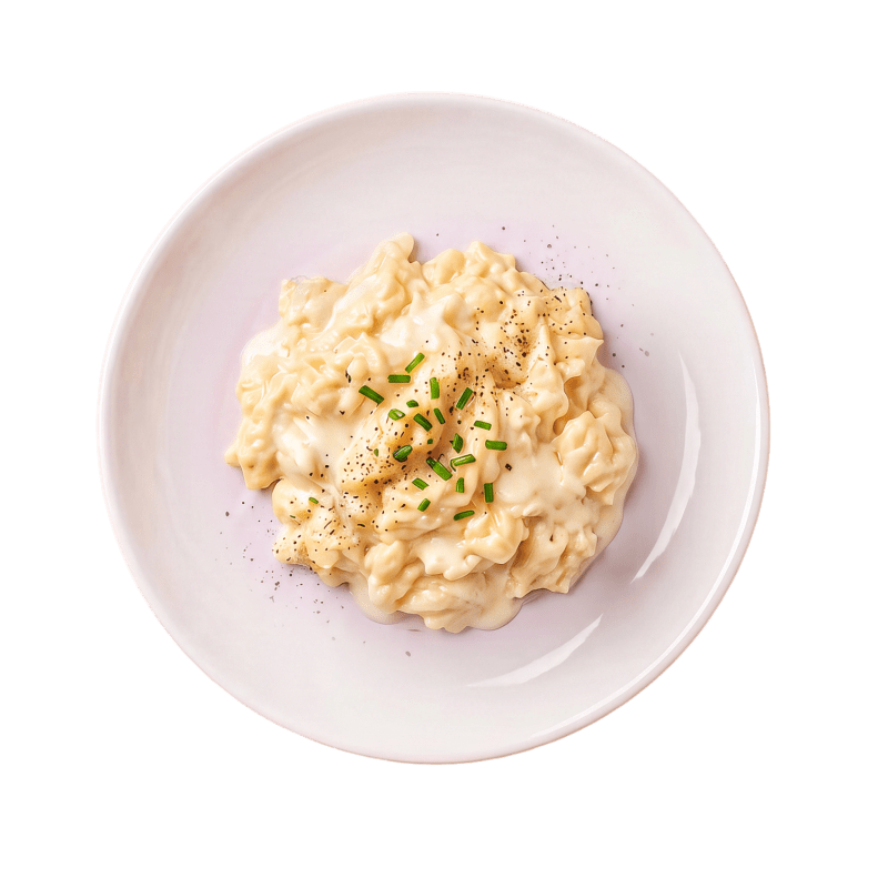 Prato de Ovo, Queijo e Nata