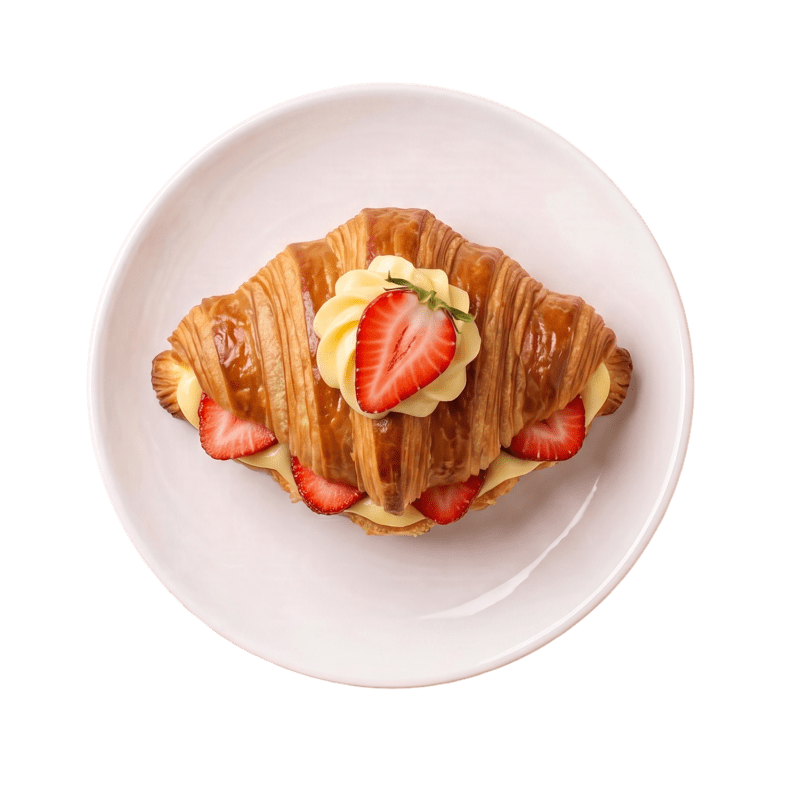 Croissant Patissier com Morango