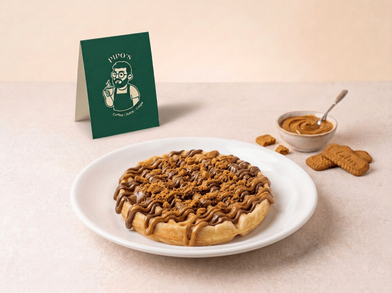 Waffle Nutella + Lotus