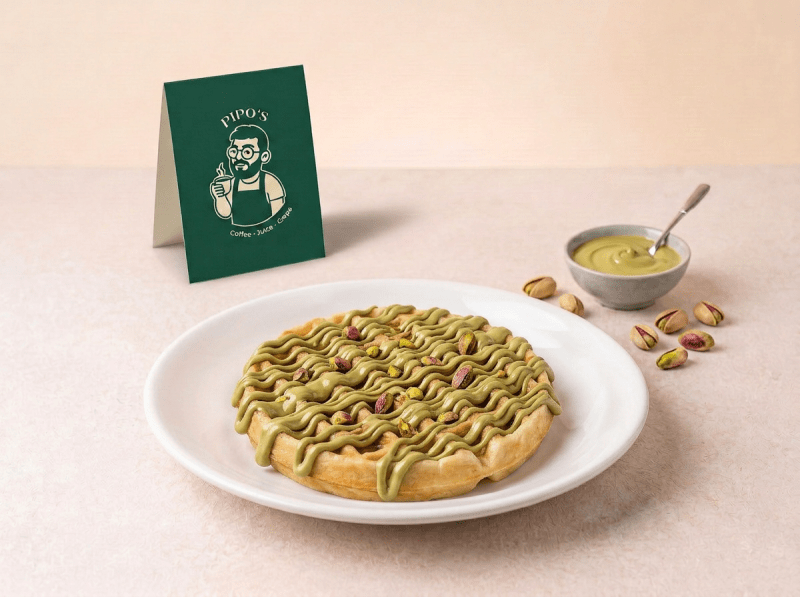 Waffle Pistácio