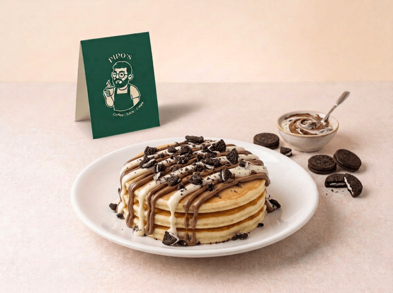 Panqueca Nutella + Oreo