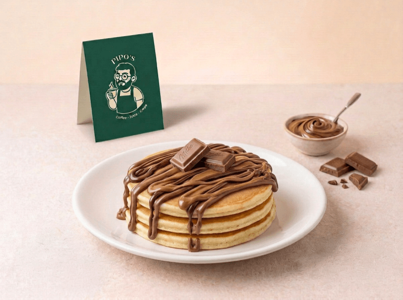 Panqueca Nutella + Milka
