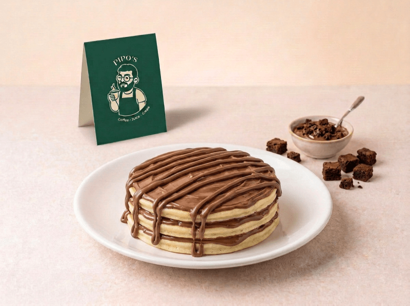 Panqueca Nutella + Brownies