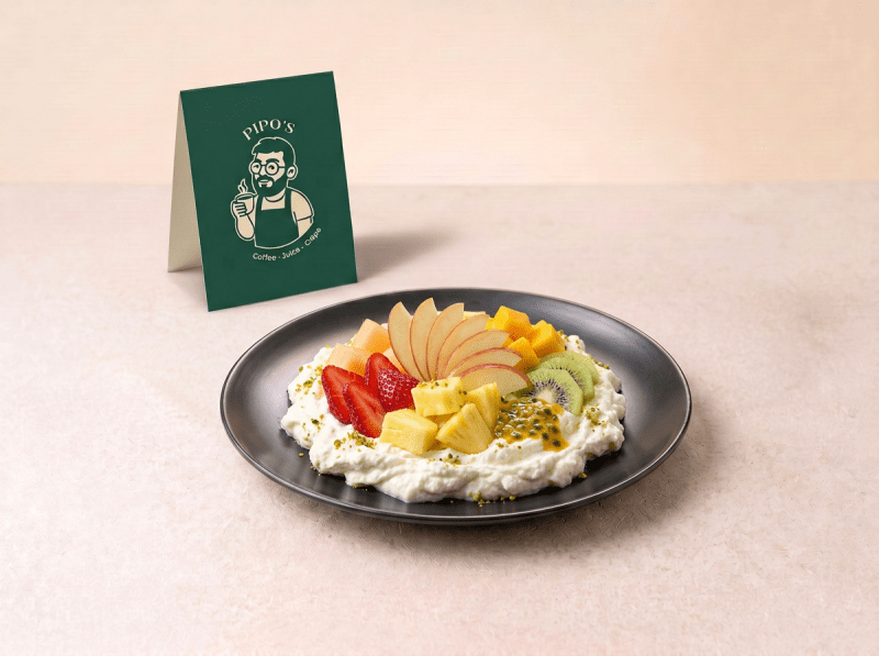 Prato de Ashta e Frutas