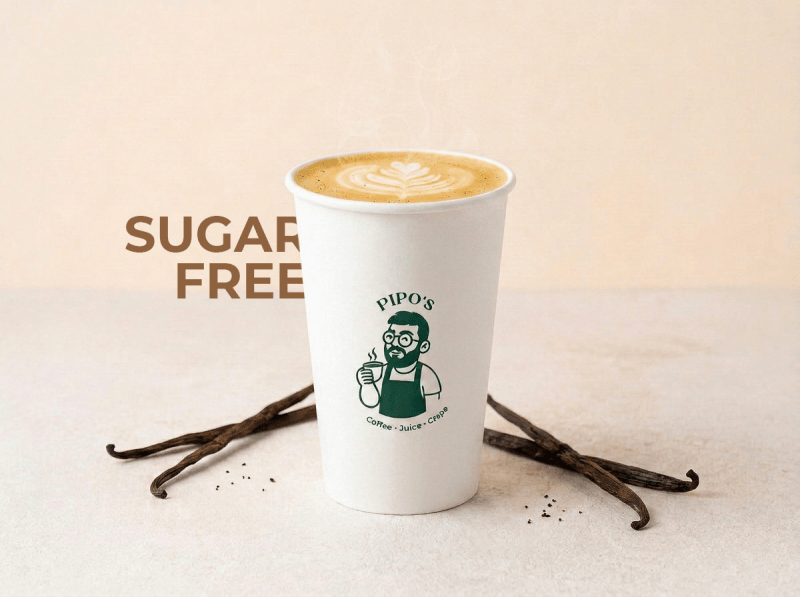 Latte de Baunilha Sem Açúcar