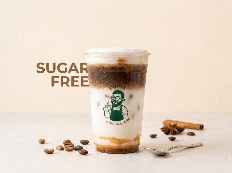 Macchiato Latte Gelado Sem Açúcar