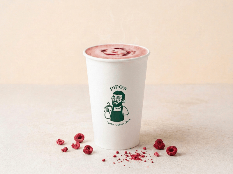 Latte de Framboesa