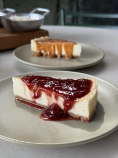Cheesecake assada