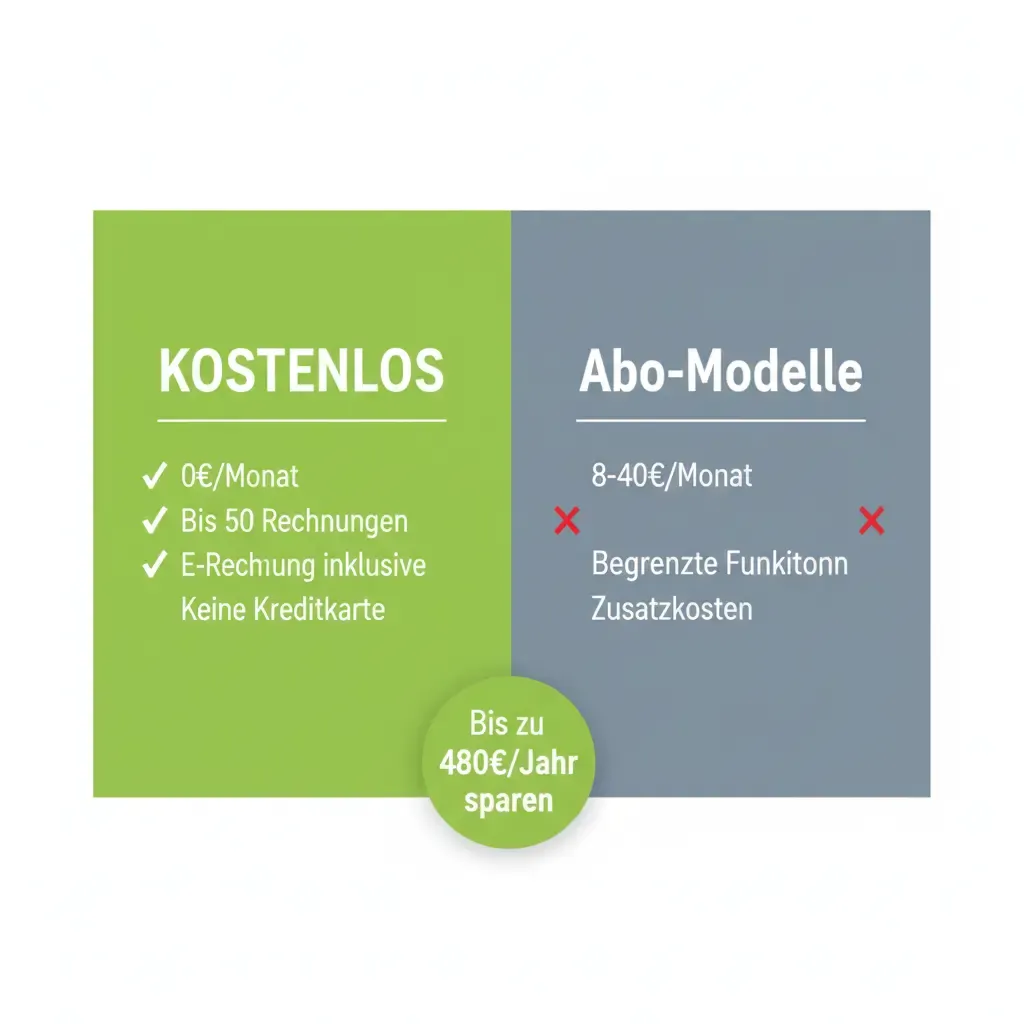 Kostenlose Rechnungssoftware für Handwerker - Alle Features inklusive ohne Abo