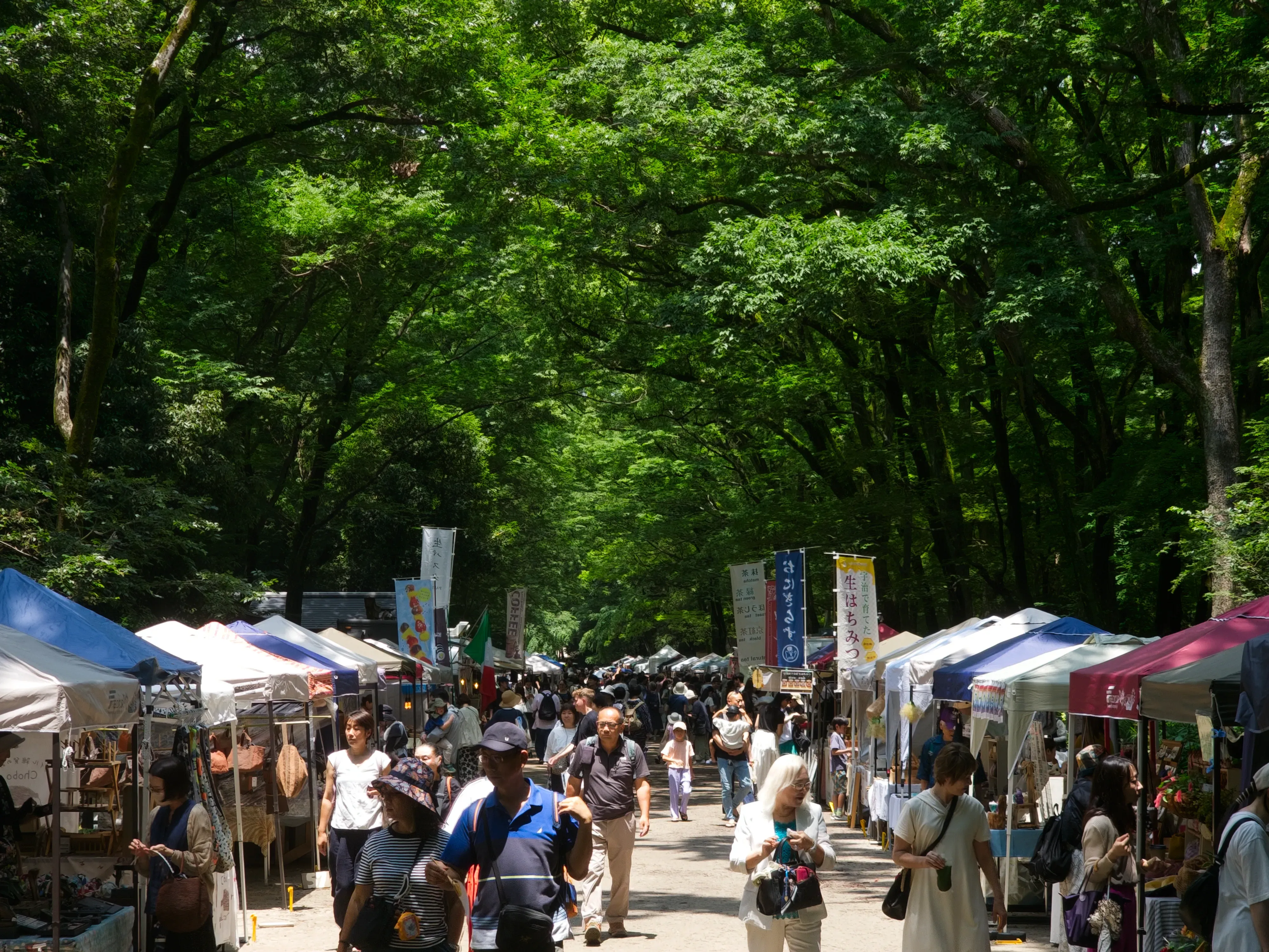 More Tadasu no Mori a festival within the forest vendor booth