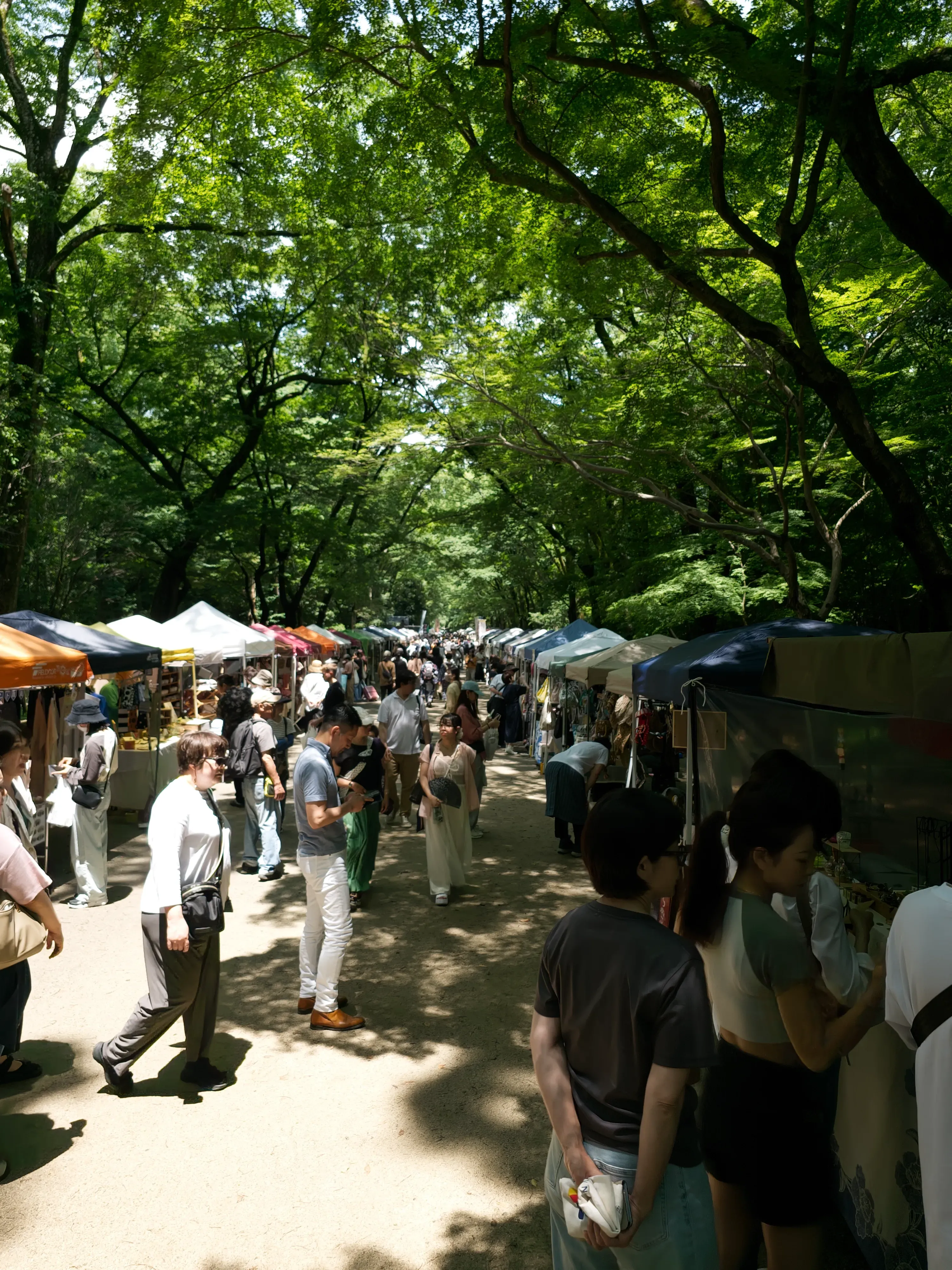 Tadasu no Mori a festival within the forest vendor booth