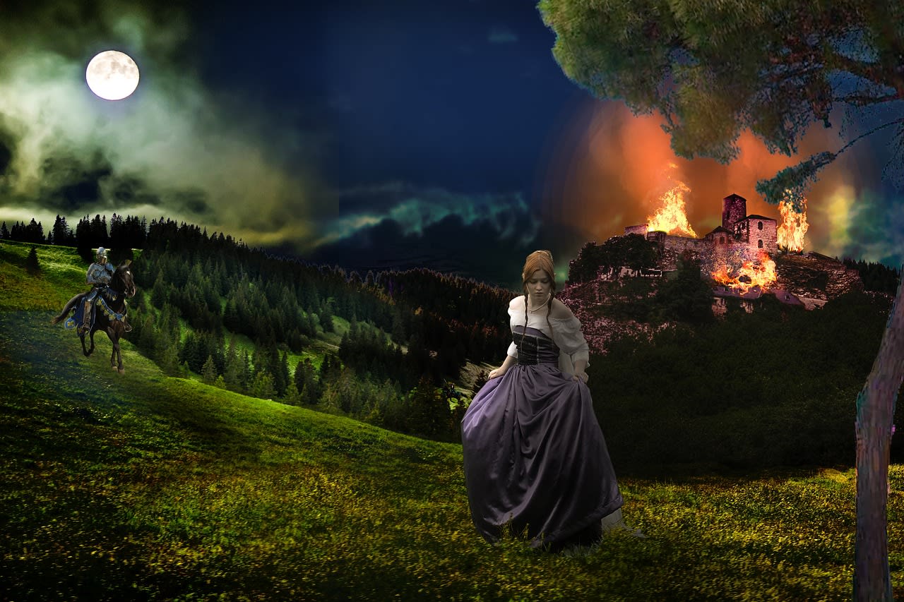 castle, fire, siege, leak, girl, knight, tracking, night, siege, siege, siege, siege, siege