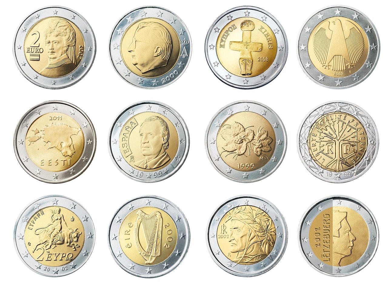 coins, currency, euros, money, wealth, finance, loose change, coins, money, money, money, money, money, finance