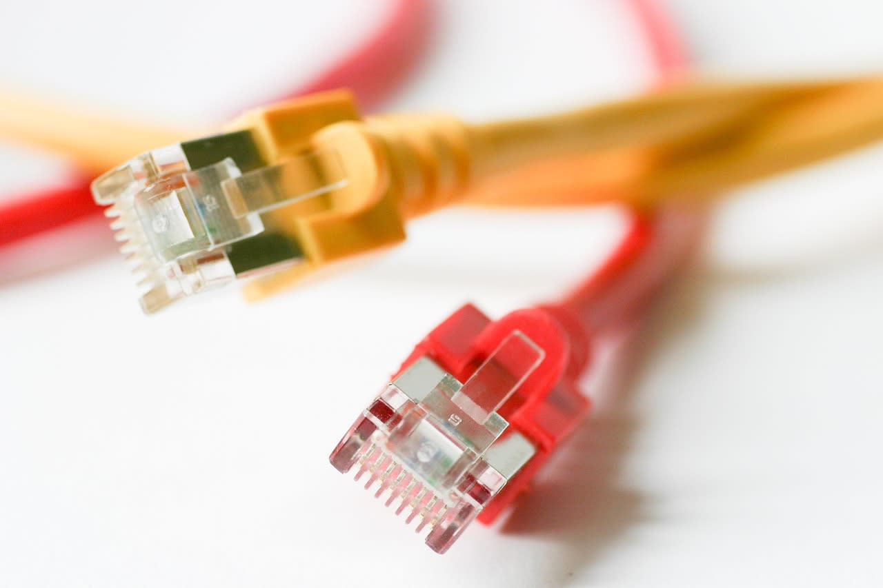 cable, technology, red, yellow, plug, network, network cable, computer, cables, management, connection, edp, patch cord, data cable, data processing
