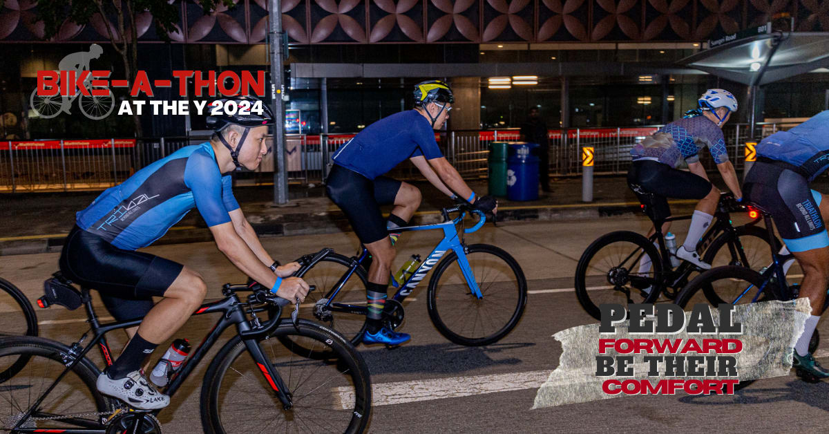 Muhamad Akmal supports Bike-a-thon at the Y 2024