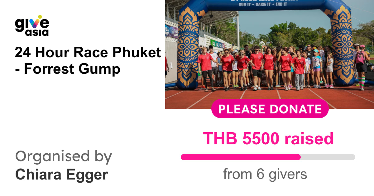 Forrest Rase Donate to 24 Hour Race Phuket - Forrest Gump