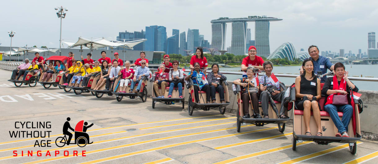 Cycling Without Age Singapore banner