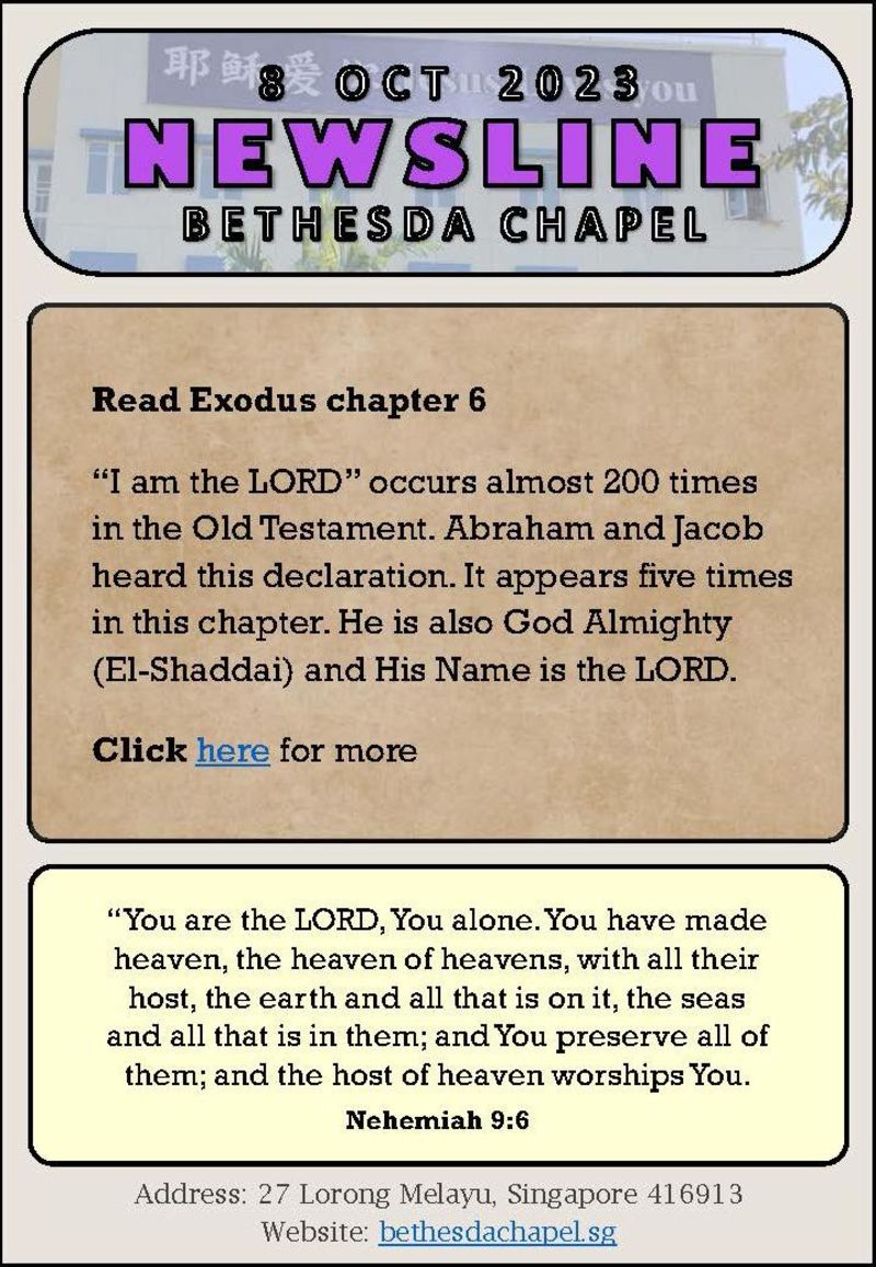 BETHESDA CHAPEL LIMITED banner