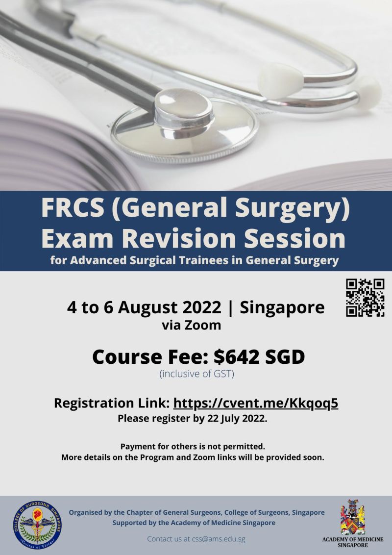 COLLEGE OF SURGEONS, SINGAPORE banner