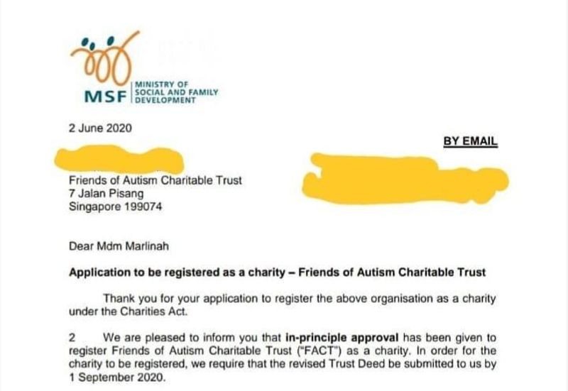 Friends of Autism Charitable Trust banner