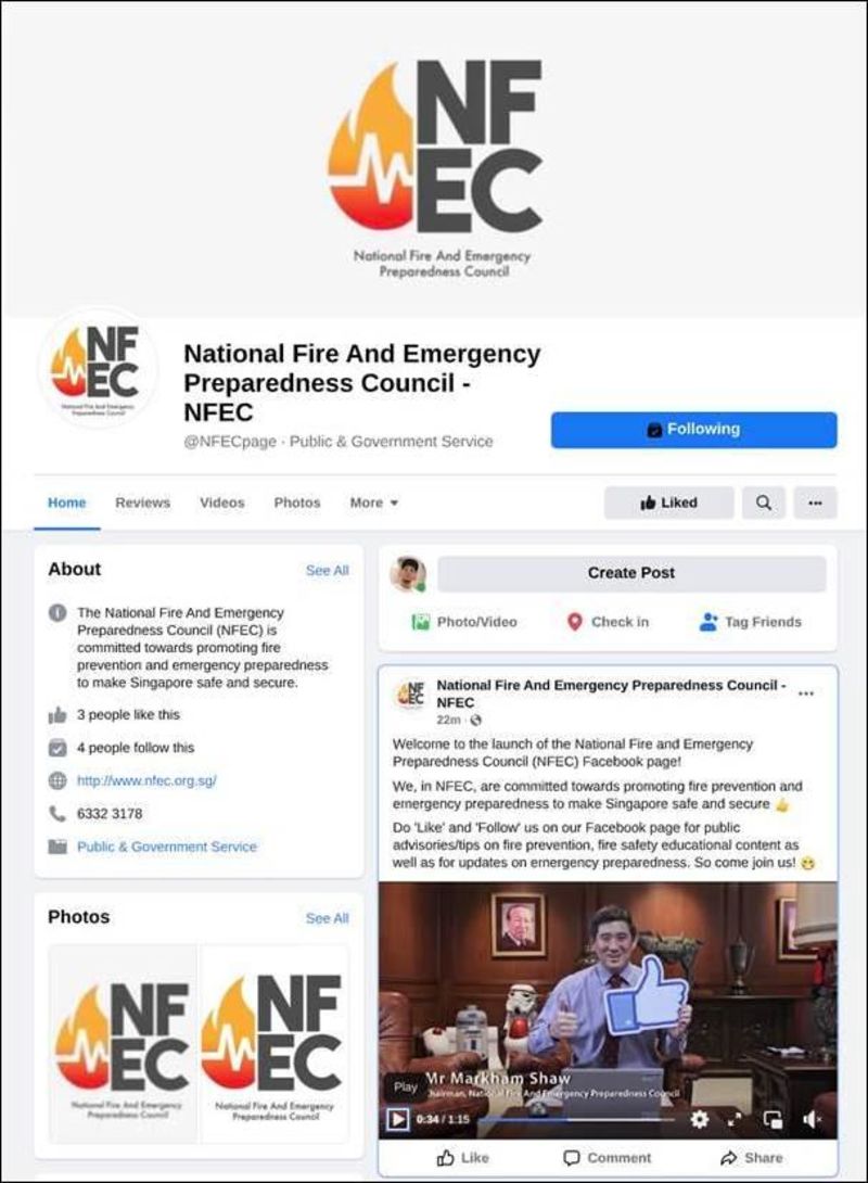 National Fire and Emergency Preparedness Council (NFEC) banner