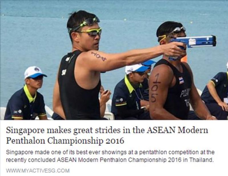 SINGAPORE MODERN PENTATHLON ASSOCIATION banner