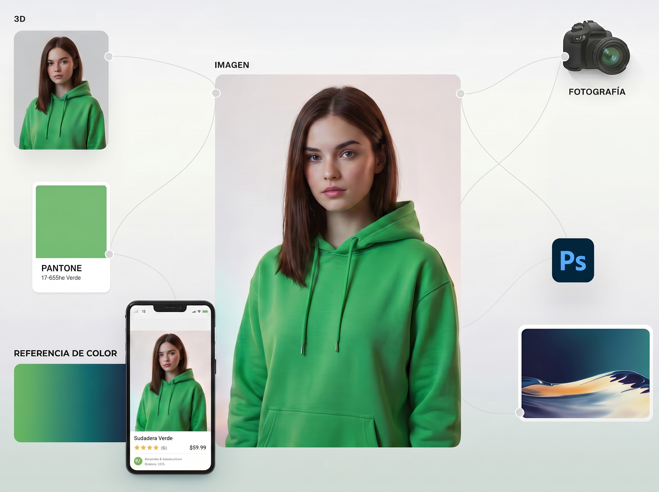 Fotografía de producto con IA y modelos virtuales