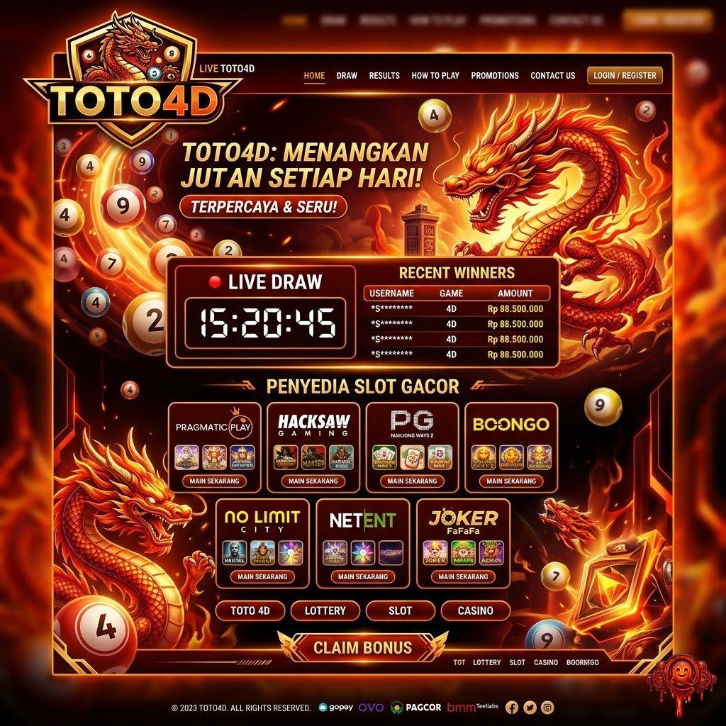 TOTO4D - LOGIN ALTERNATIF SITUS TOTO 4D TERBESAR PLATFORM AMAN SLOT TOGEL GACOR WINRATE TERTINGGI image 1