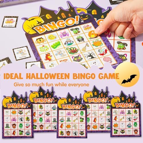 Vue 4 de Joyin Halloween Bingo Cartes