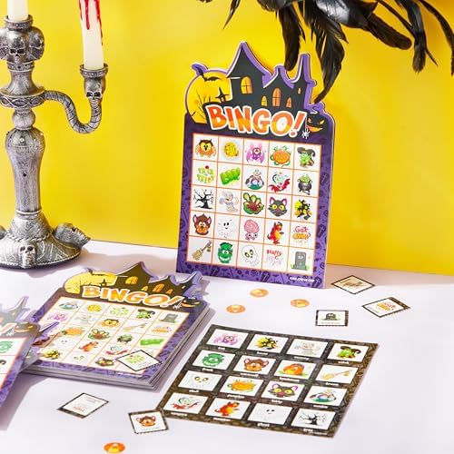 Vue 7 de Joyin Halloween Bingo Cartes