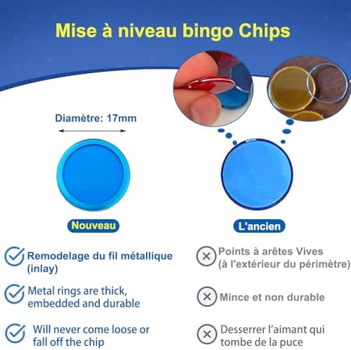 Vue 6 de Jetons De Loto Avec