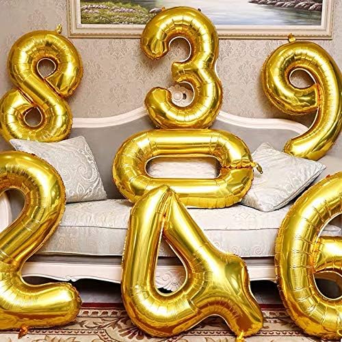 Vue 6 de Ponmoo Foil Ballons Chiffre