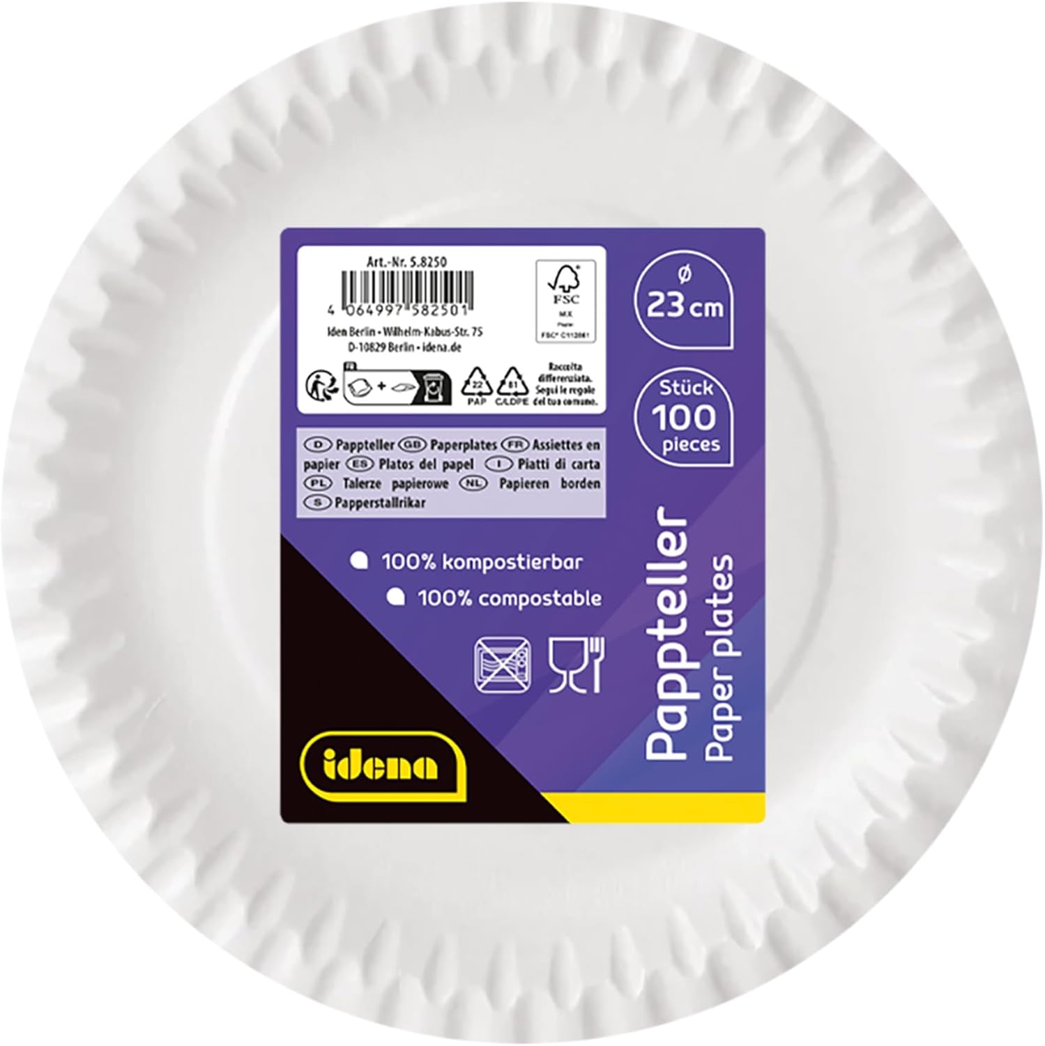 Idena Assiette De Fete