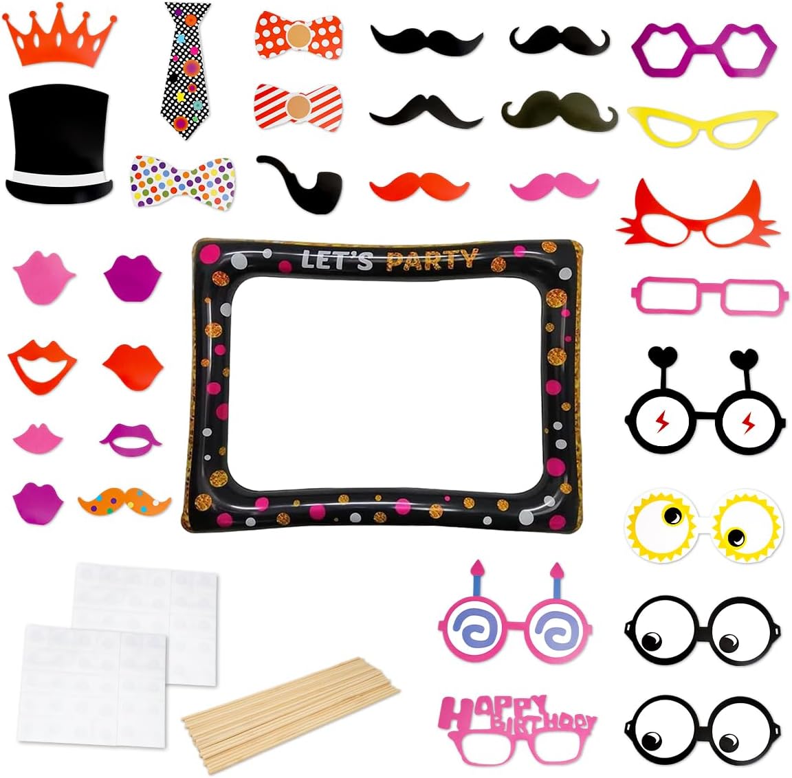 Pieces Accessoires Photobooth Anniversaire