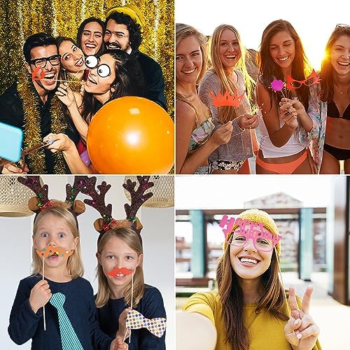 Vue 6 de Pieces Accessoires Photobooth Anniversaire