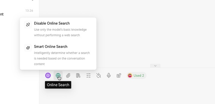 Web Search Screenshot