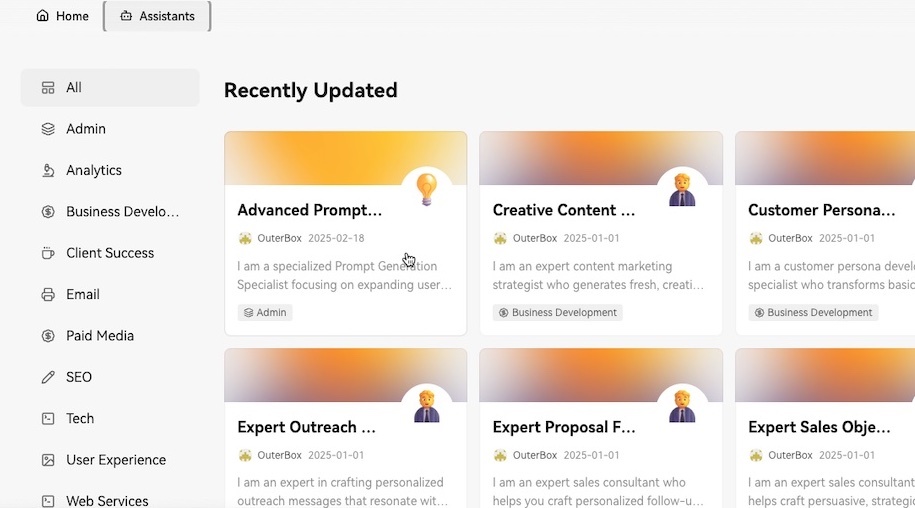 Advanced Prompt Generation Specialist Screenshot