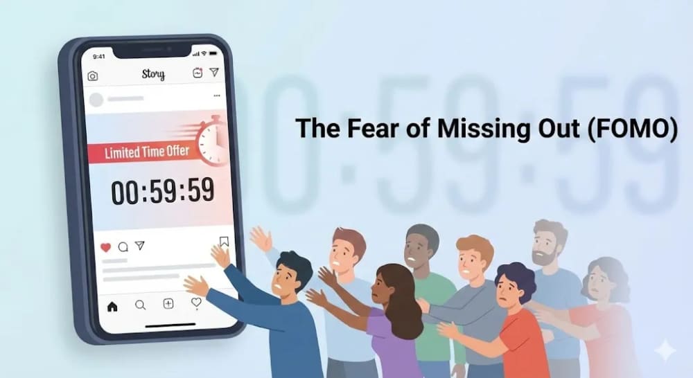 FOMO marketing strategy using countdown timers and limited time offers