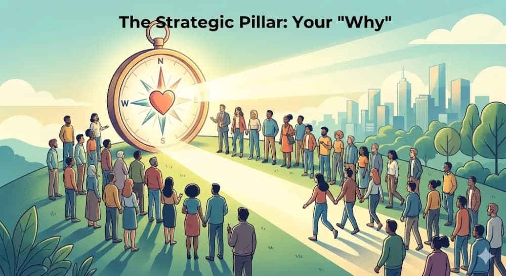 Strategic brand mission statement and core values