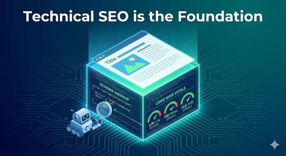 Technical SEO schema markup code snippet for structured data
