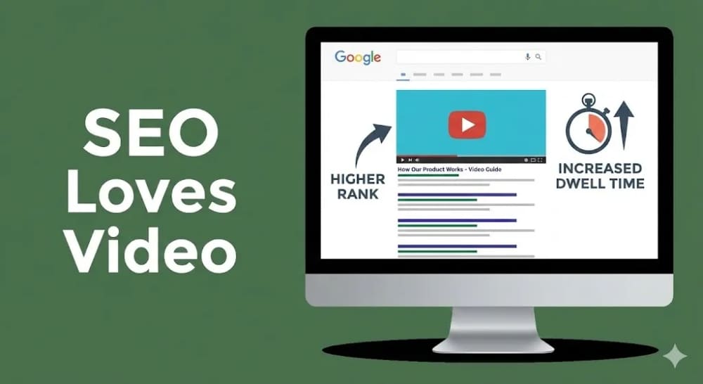 Video search results carousel on Google search page
