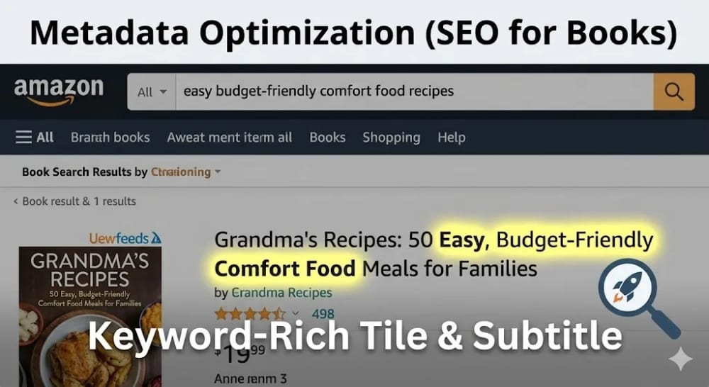 Amazon KDP metadata keyword optimization fields