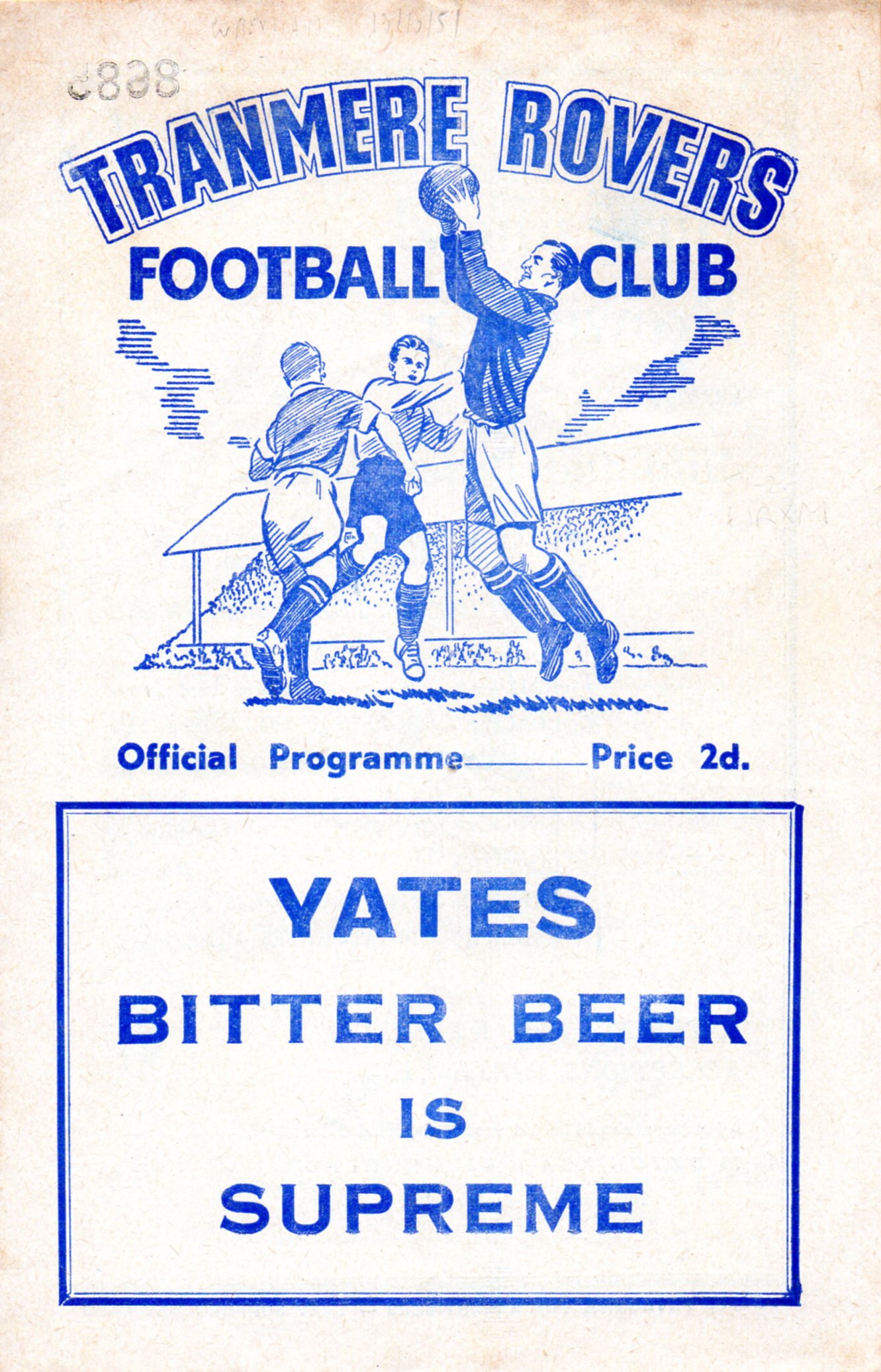 Match Programme for 13/10/1951