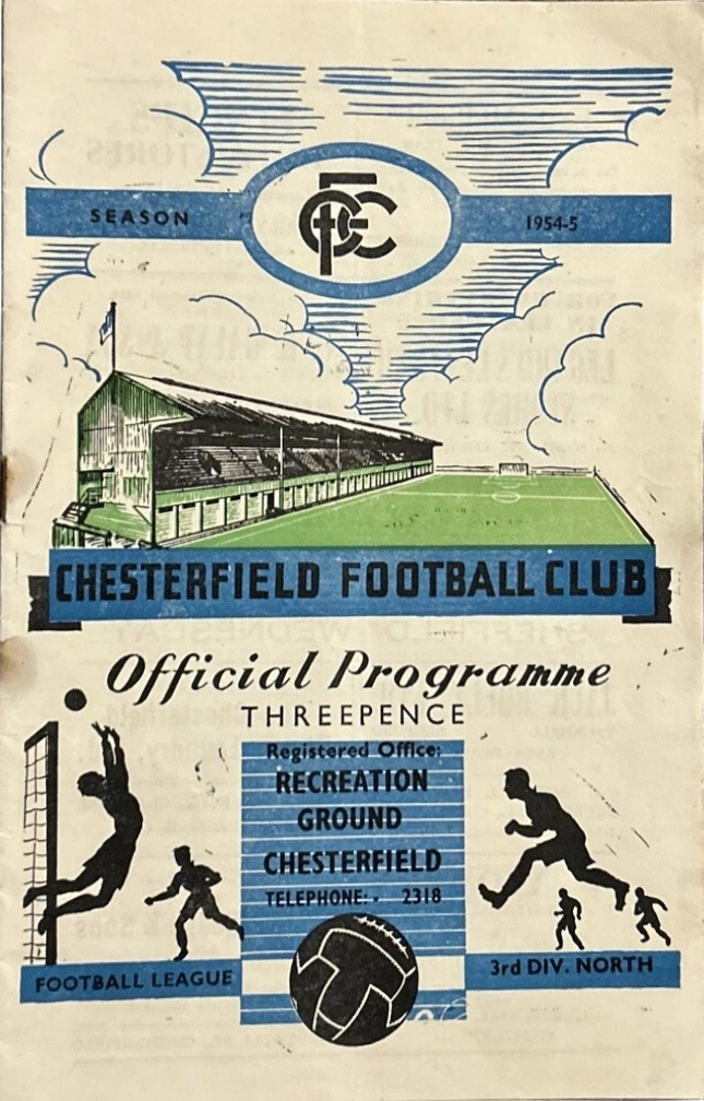 Match Programme for 06/09/1954