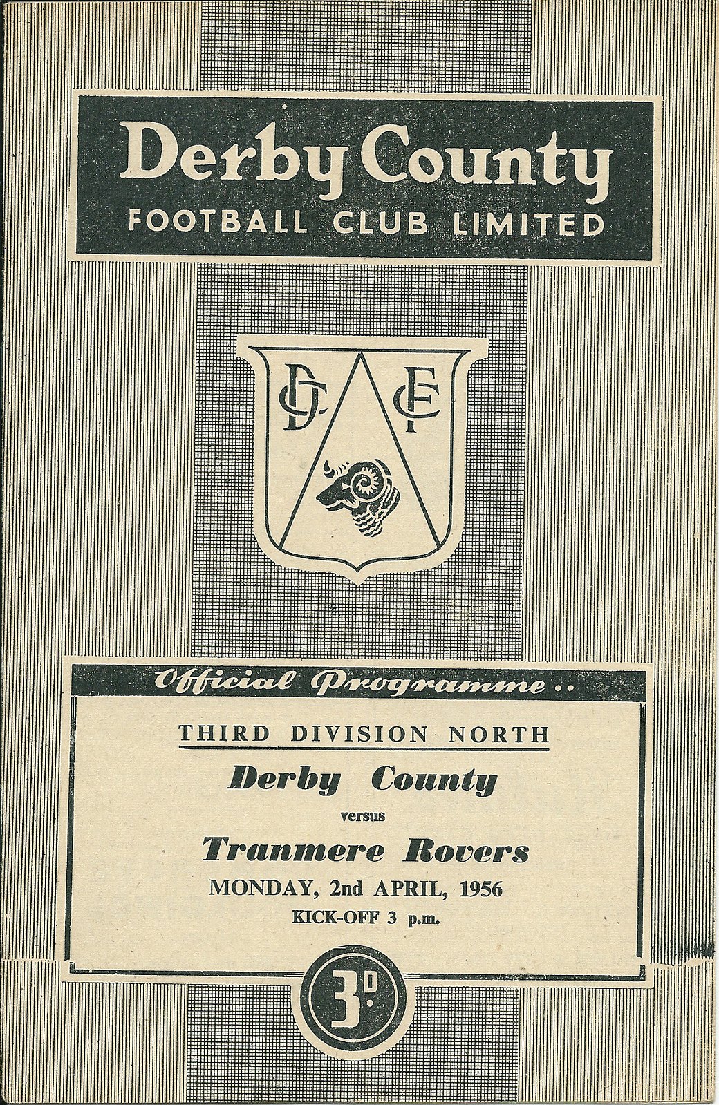 Match Programme for 02/04/1956